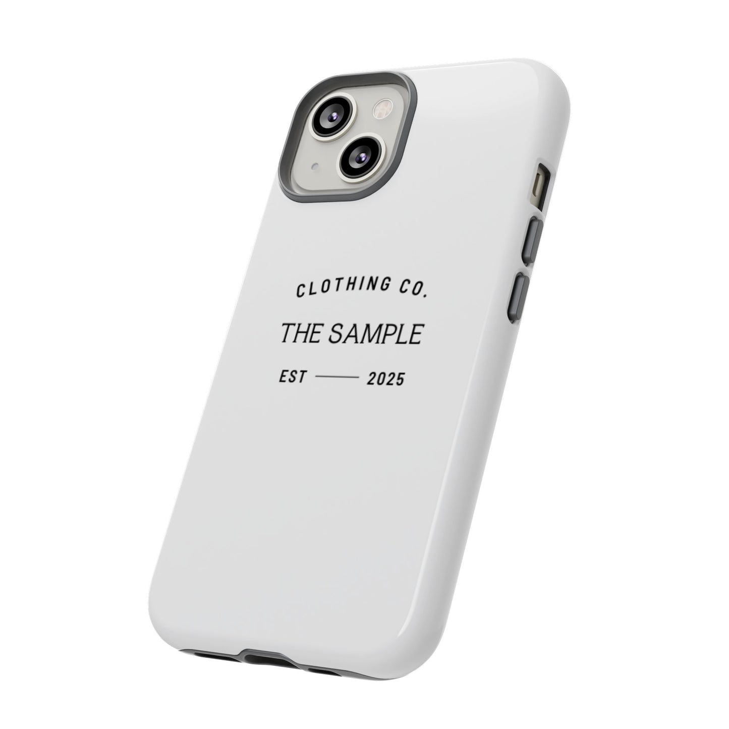 Durable Phone Case - “The Sample Clothing Co.” Design