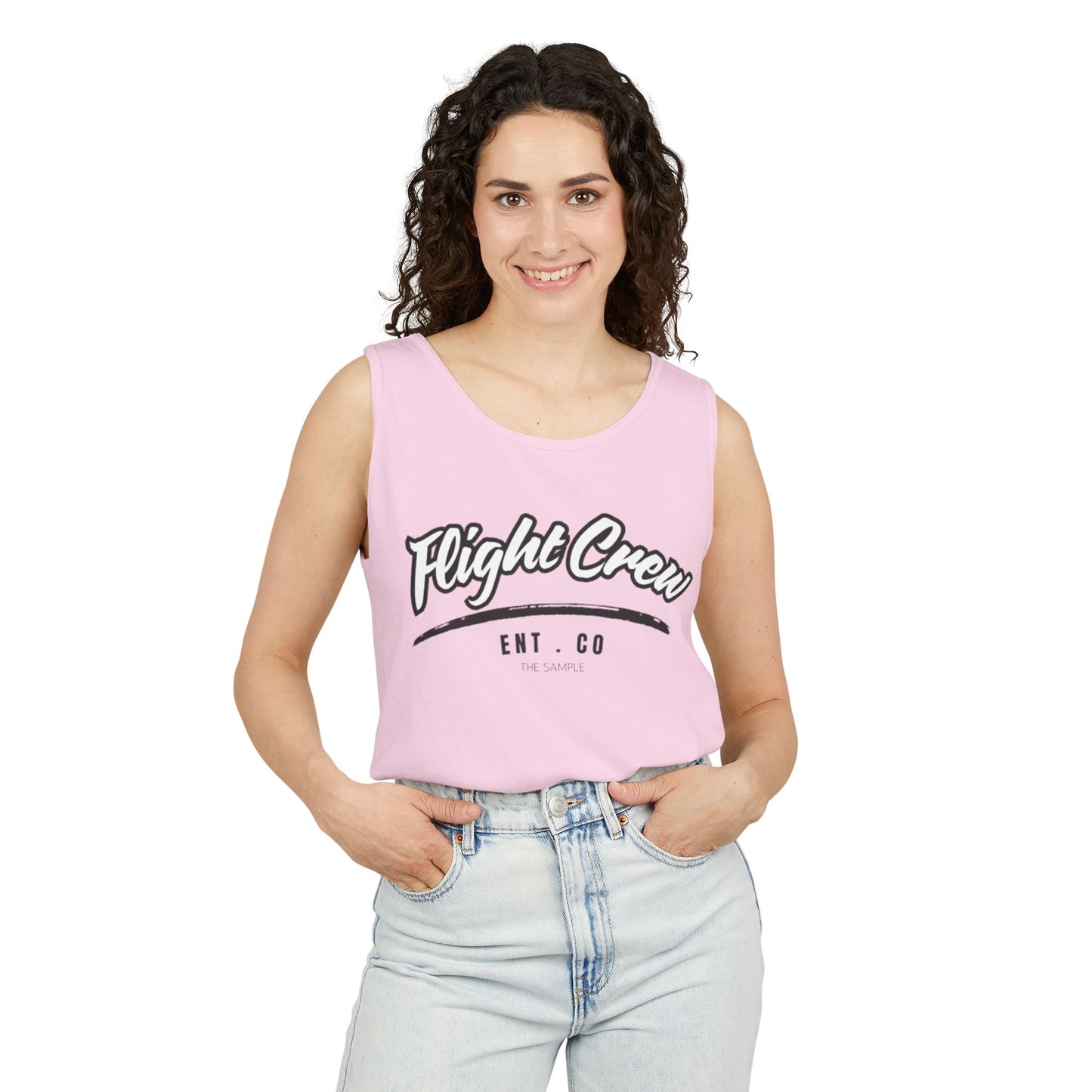 Unisex Garmented-Tank Top - "Flight Crew" Design