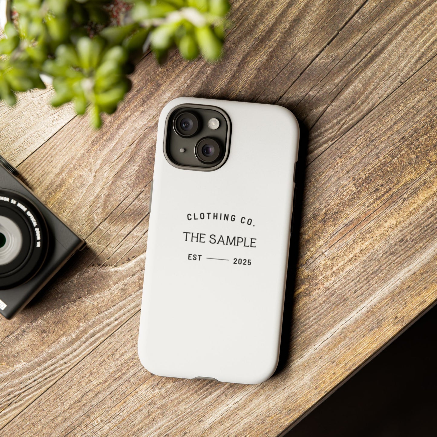 Durable Phone Case - “The Sample Clothing Co.” Design