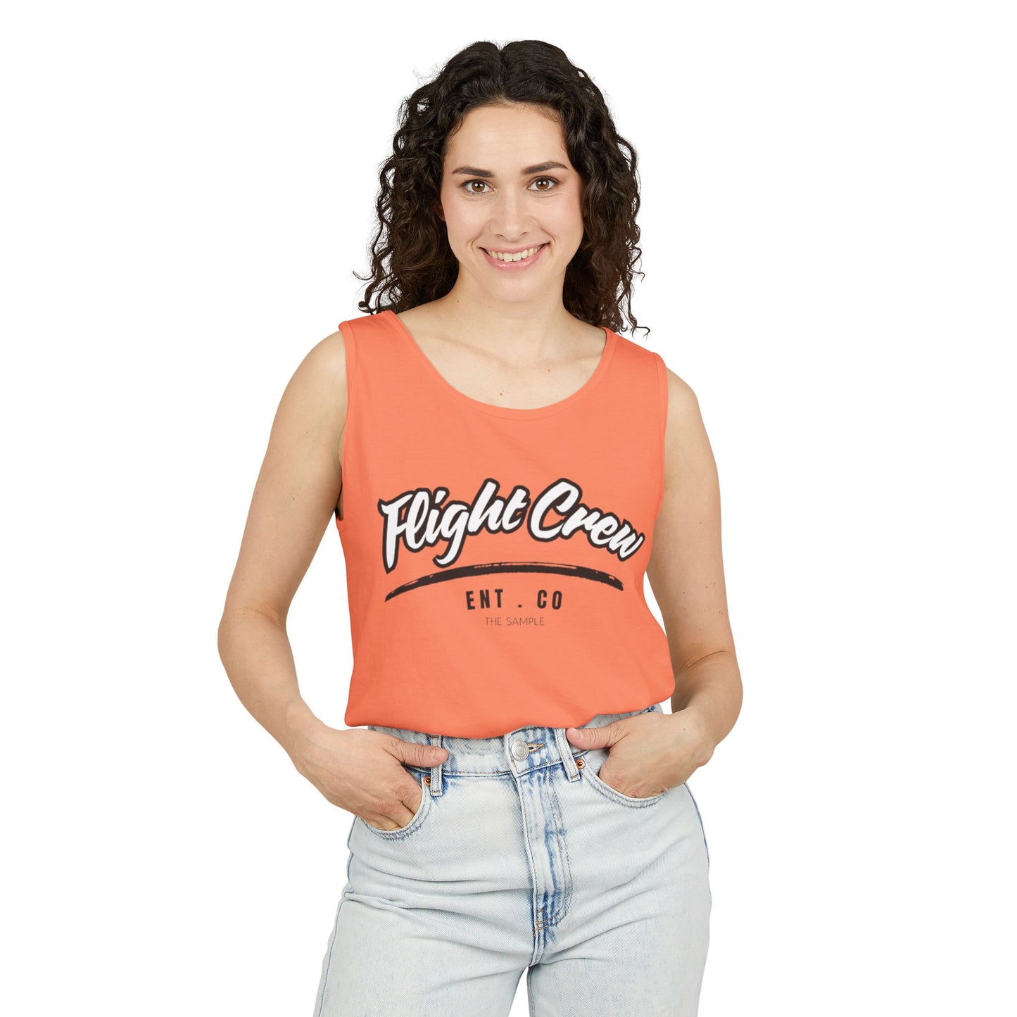 Unisex Garmented-Tank Top - "Flight Crew" Design