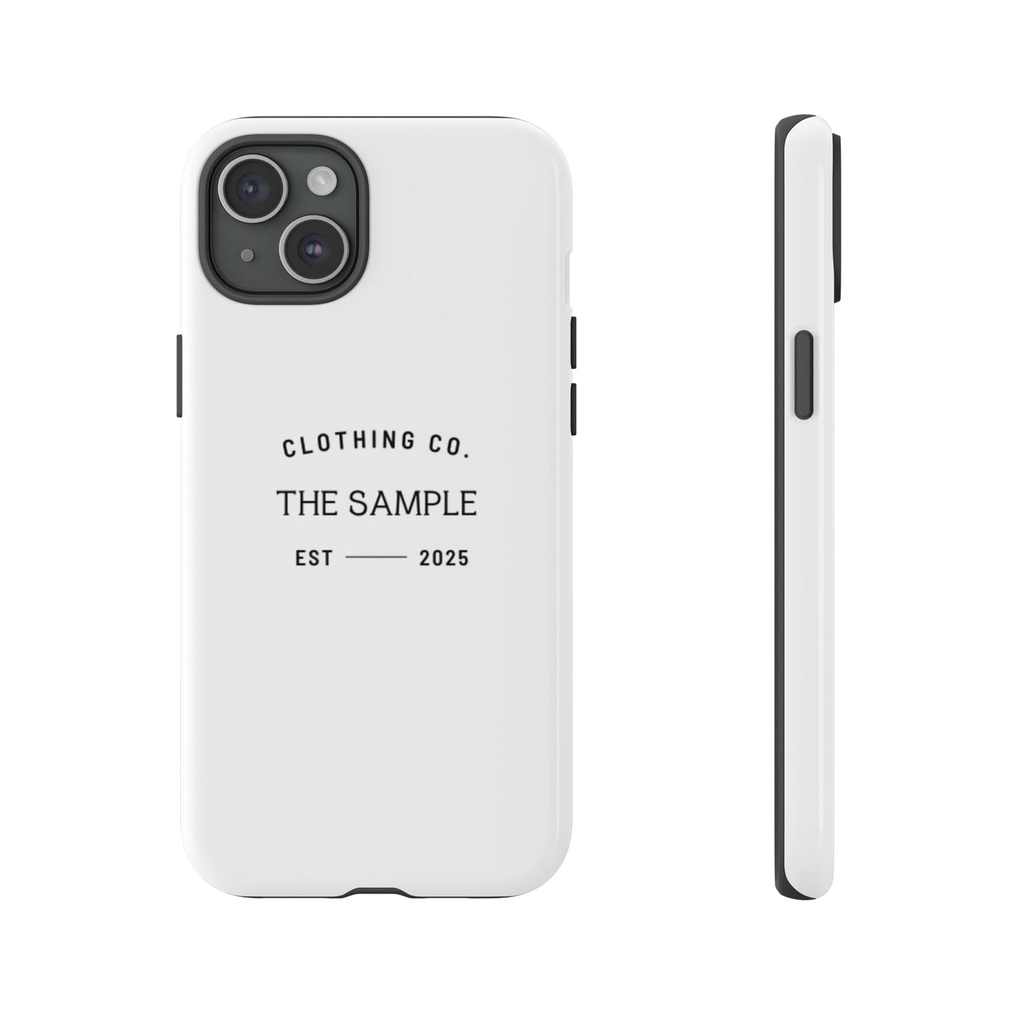Durable Phone Case - “The Sample Clothing Co.” Design