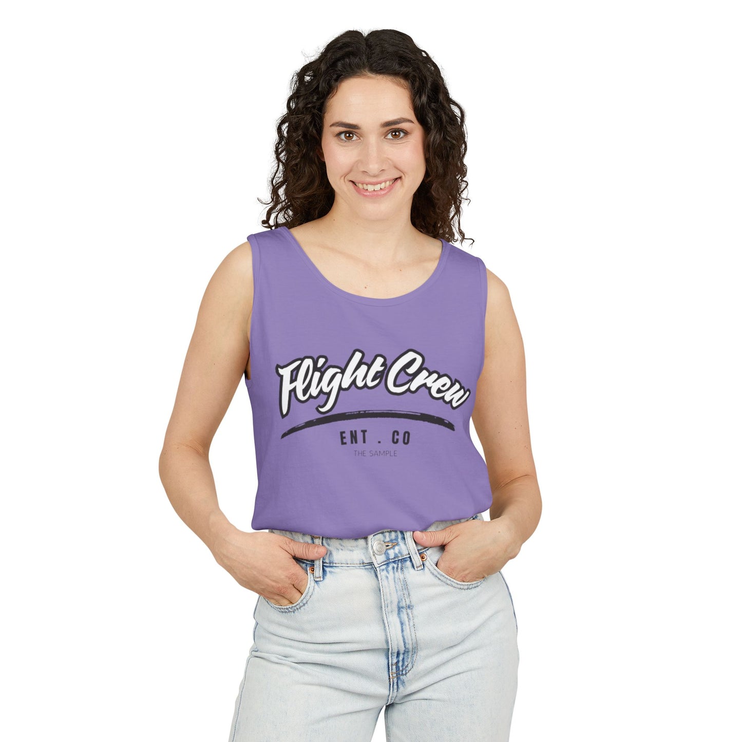 Unisex Garmented-Tank Top - "Flight Crew" Design