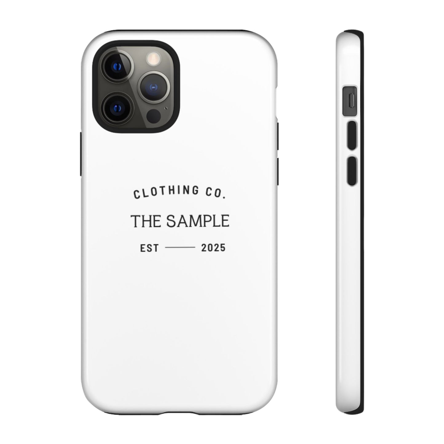 Durable Phone Case - “The Sample Clothing Co.” Design