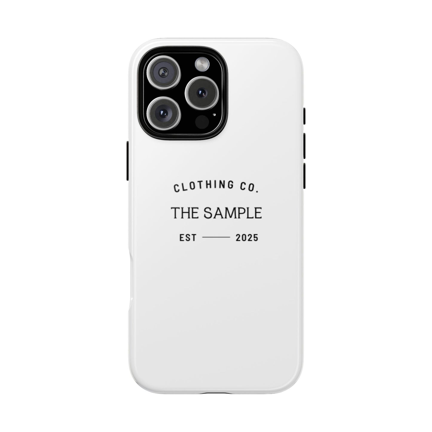 Durable Phone Case - “The Sample Clothing Co.” Design