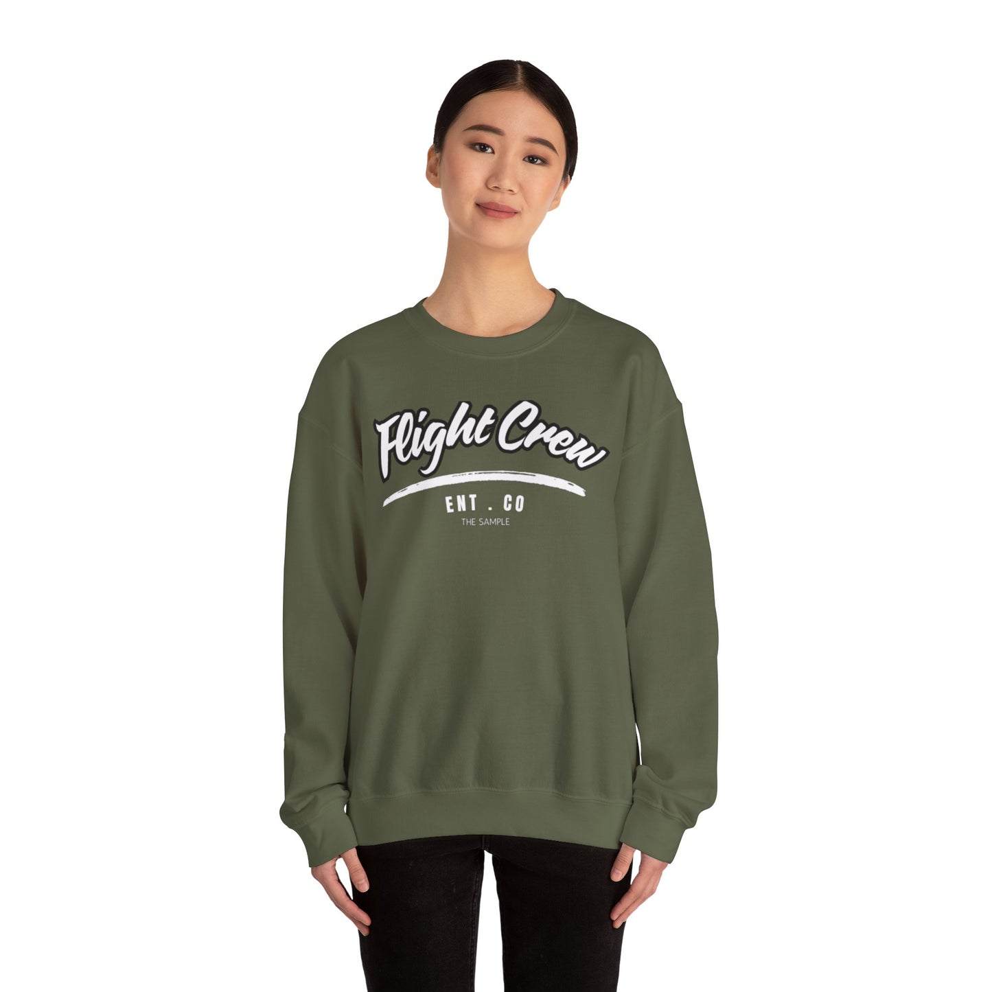 Unisex Heavy Blend™ Crewneck Sweatshirt - "Flight Crew" Design