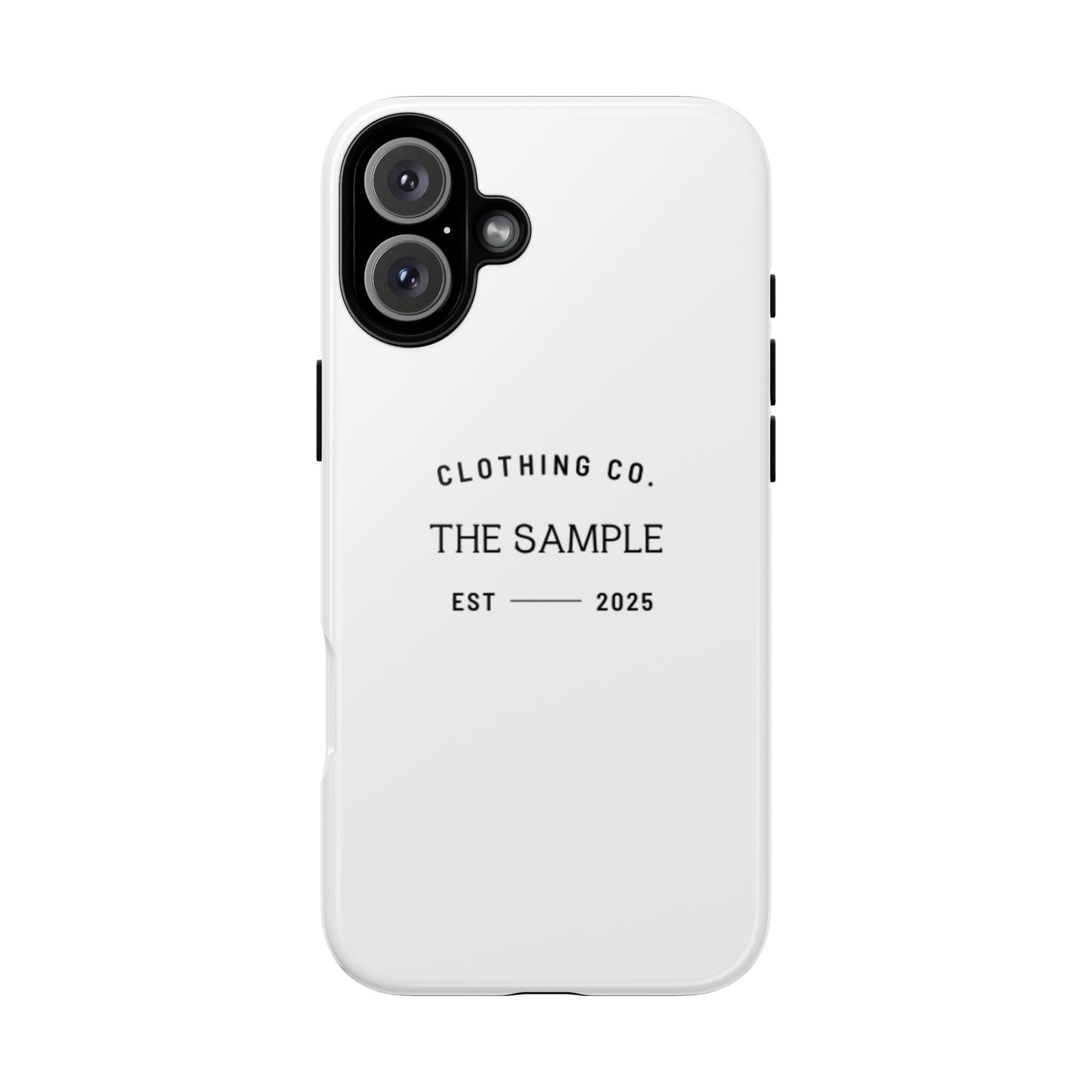 Durable Phone Case - “The Sample Clothing Co.” Design