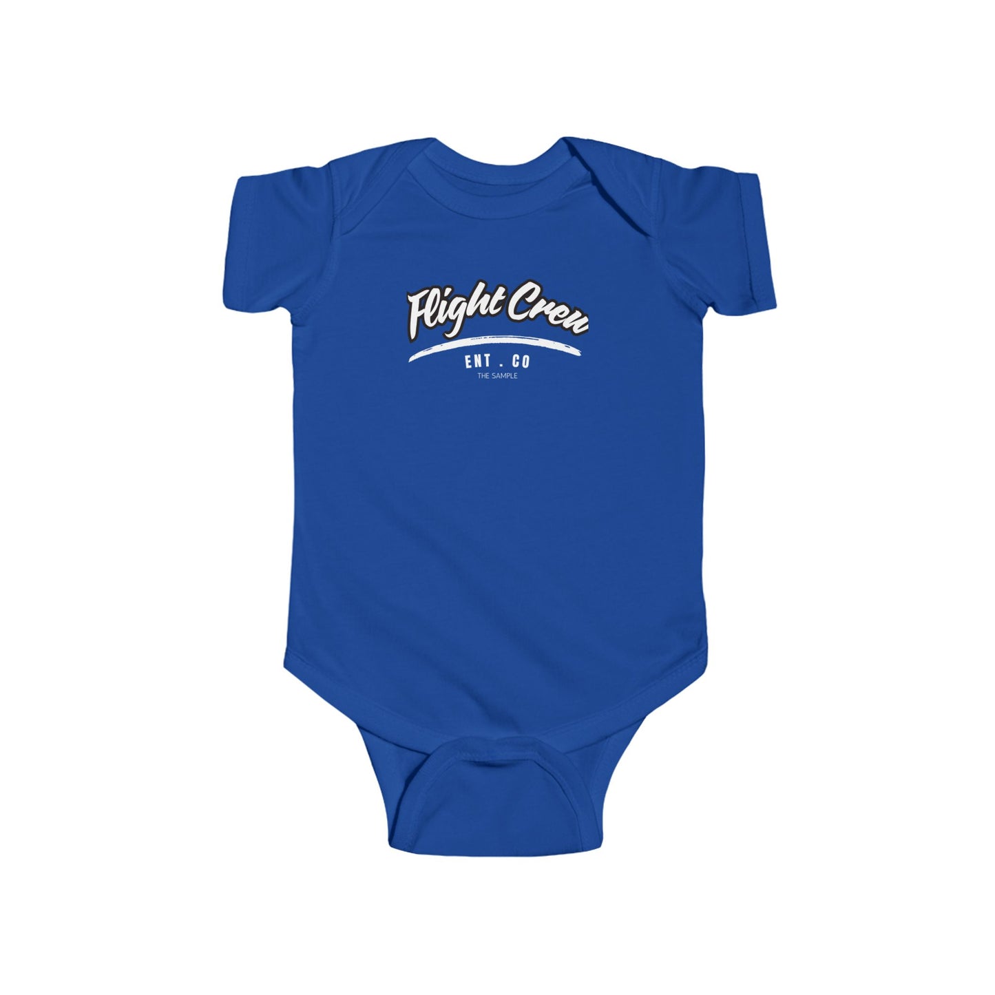 Infant Fine Jersey Bodysuit - "Flight Crew" Design