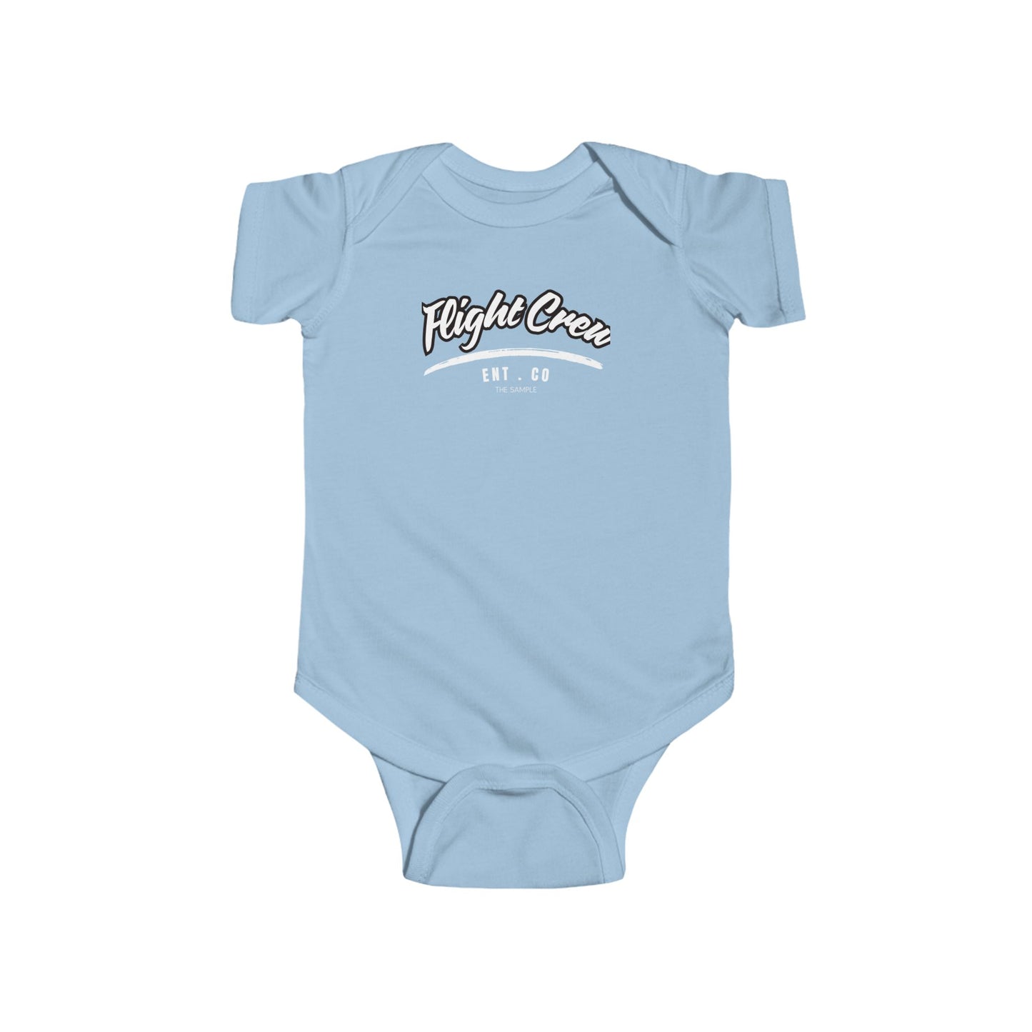 Infant Fine Jersey Bodysuit - "Flight Crew" Design