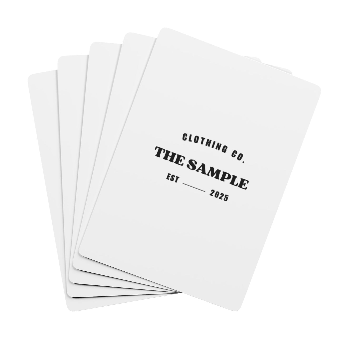 Poker Playing Cards - "The Sample Clothing Co." Design
