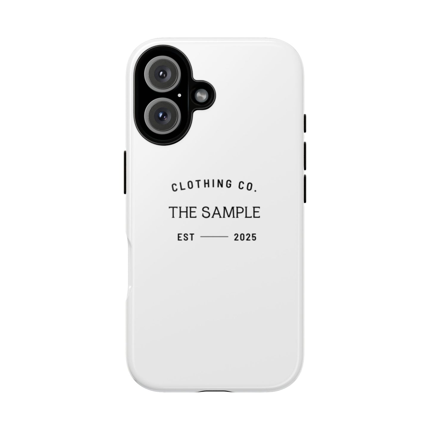 Durable Phone Case - “The Sample Clothing Co.” Design