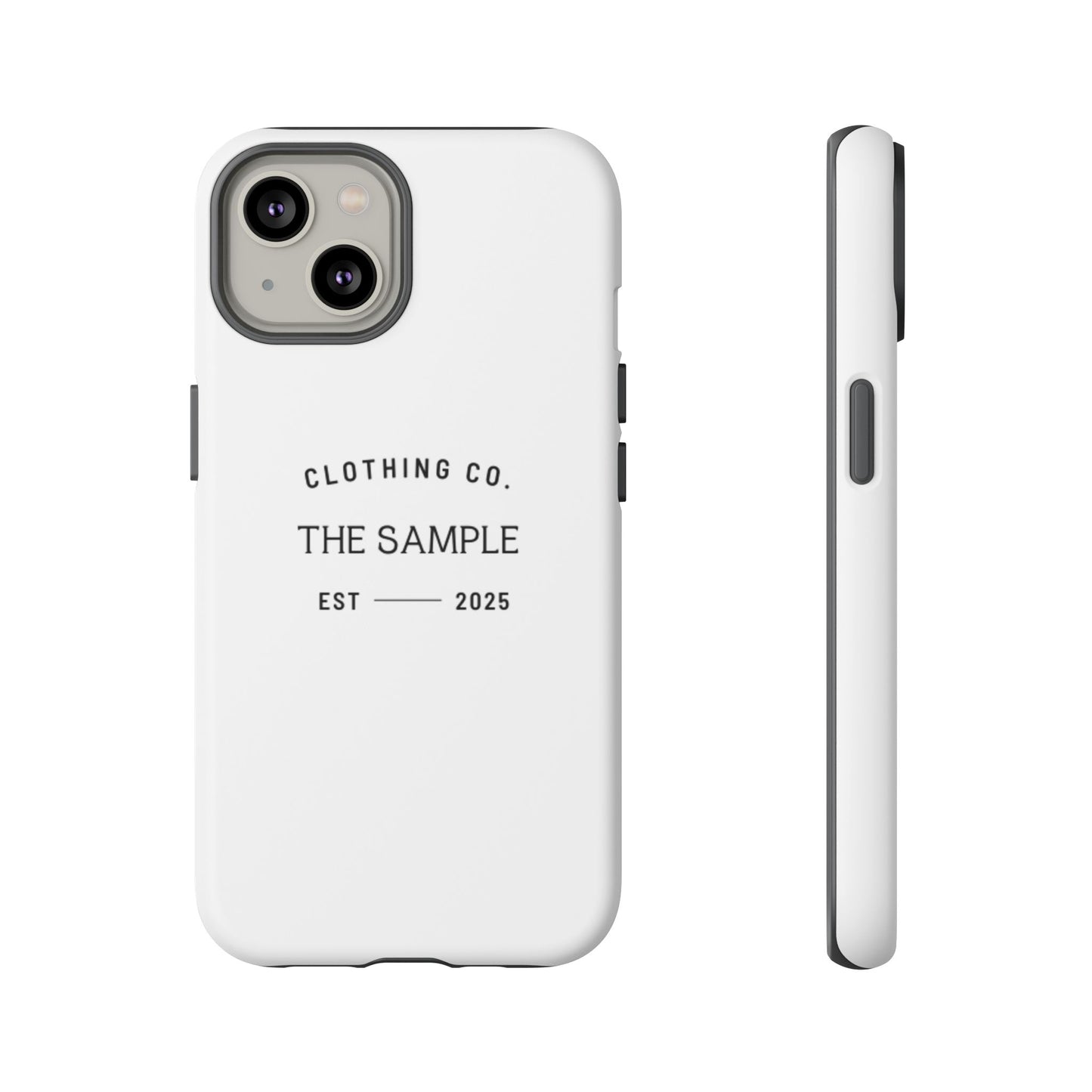 Durable Phone Case - “The Sample Clothing Co.” Design