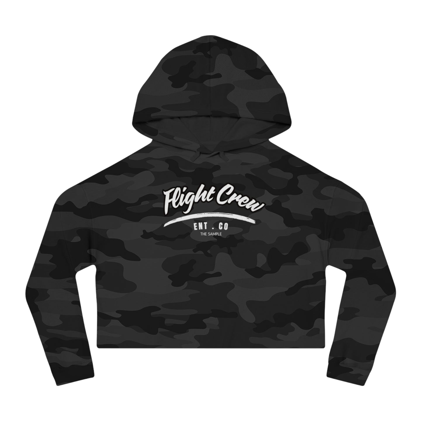 Women’s Cropped Hoodie - "Flight Crew" Design