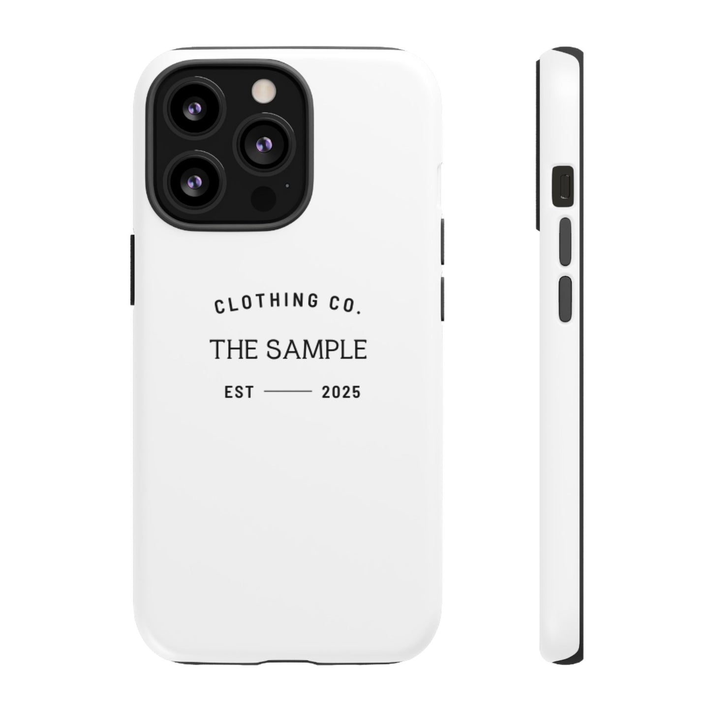 Durable Phone Case - “The Sample Clothing Co.” Design