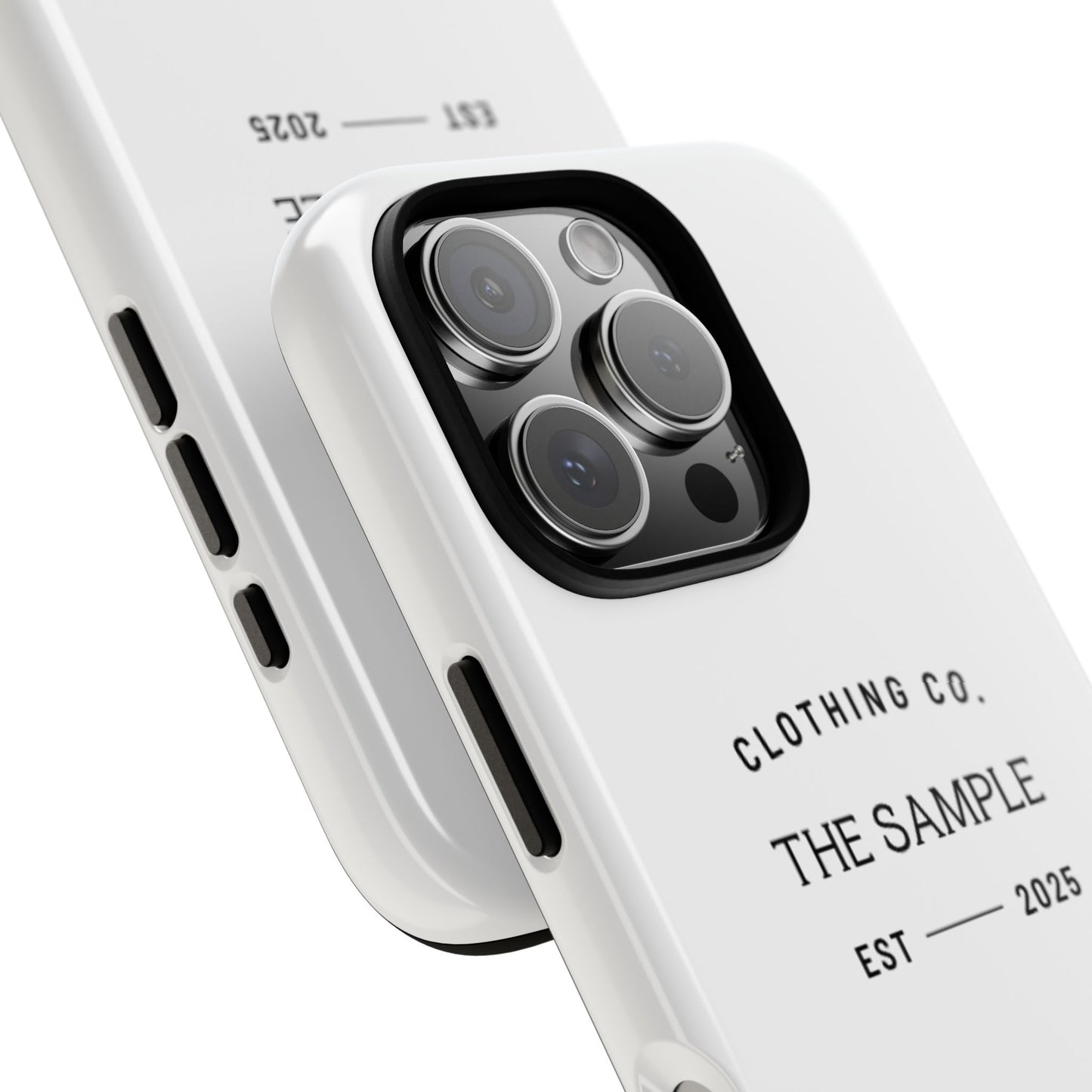 Durable Phone Case - “The Sample Clothing Co.” Design