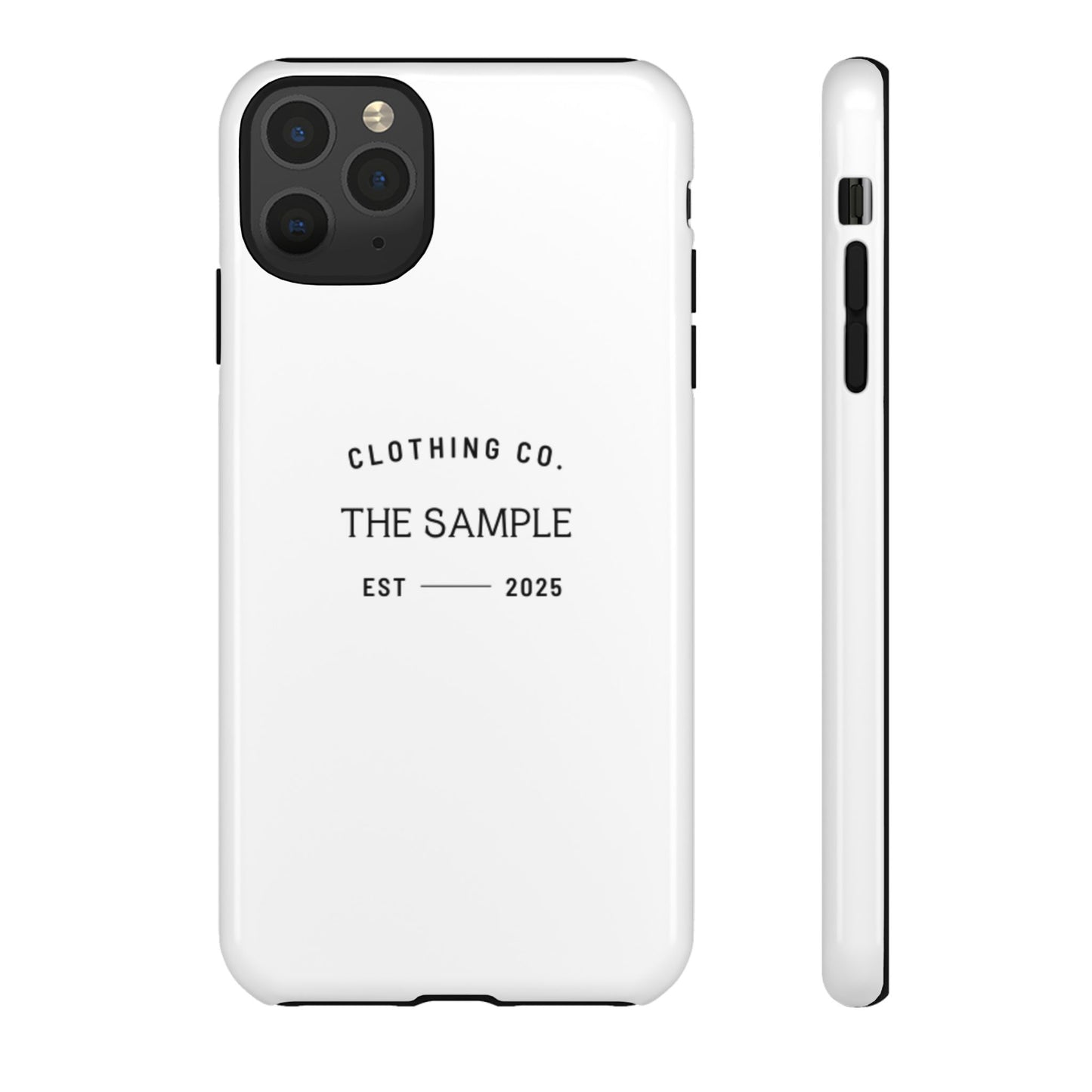 Durable Phone Case - “The Sample Clothing Co.” Design