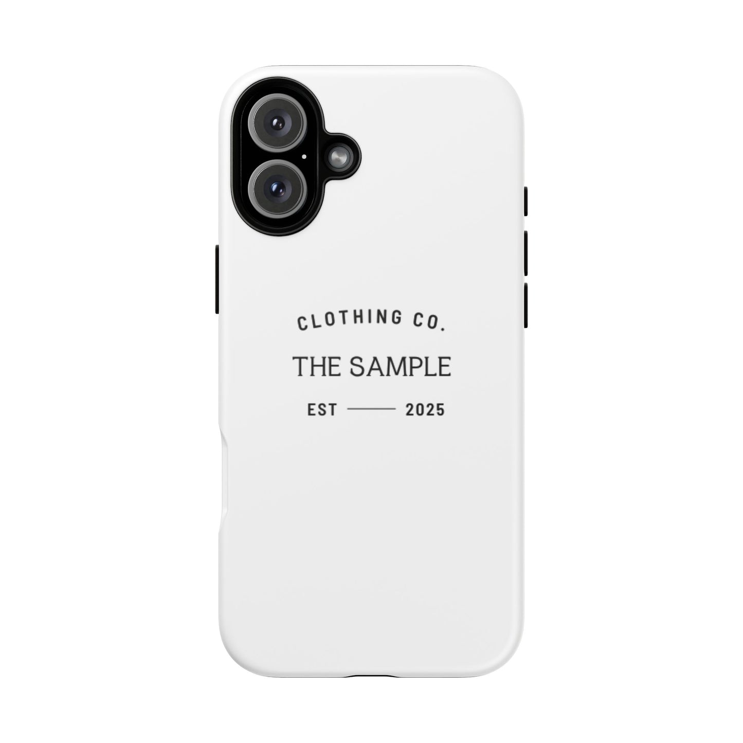 Durable Phone Case - “The Sample Clothing Co.” Design