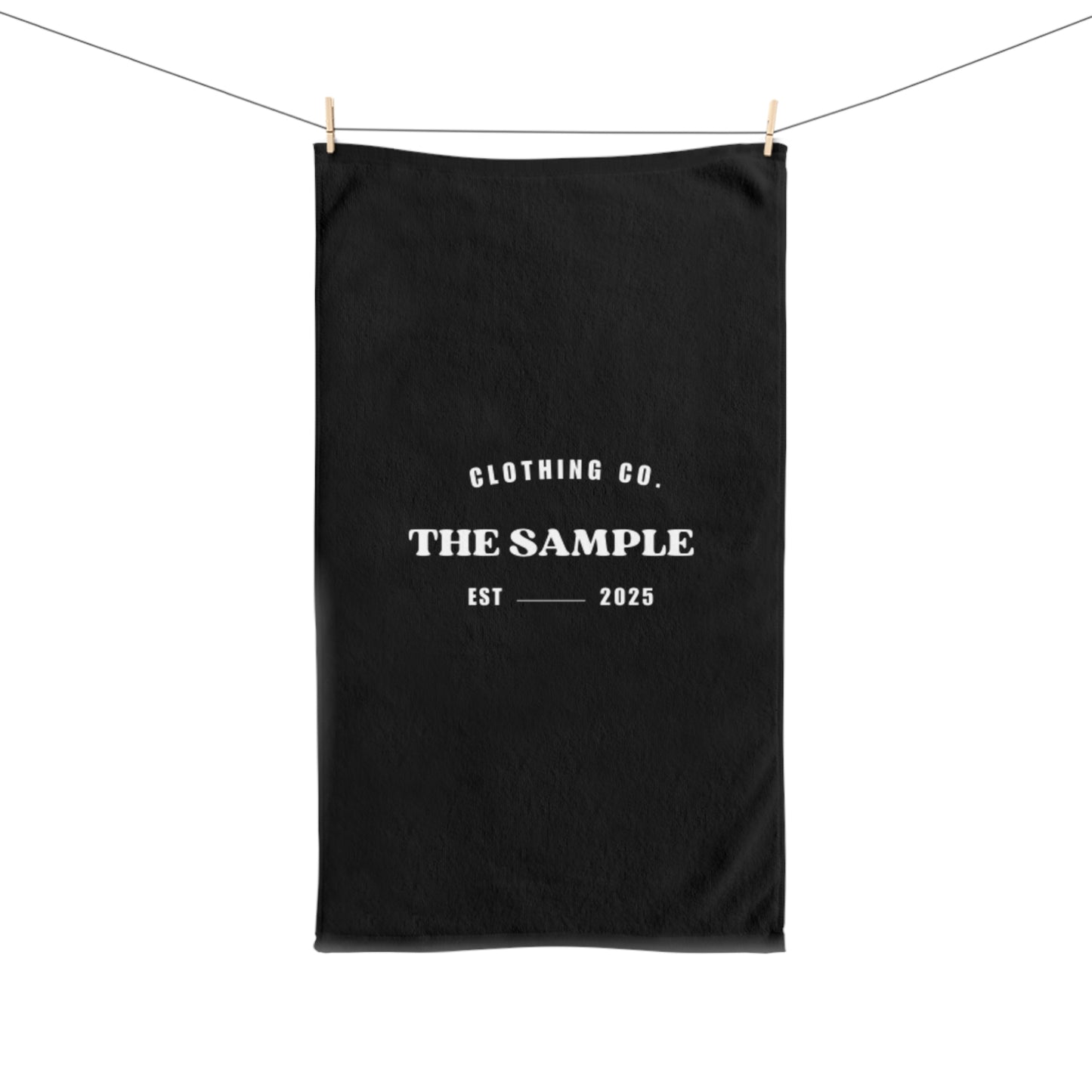 Black Hand Towel - "The Sample Clothing Co. Collective" Design