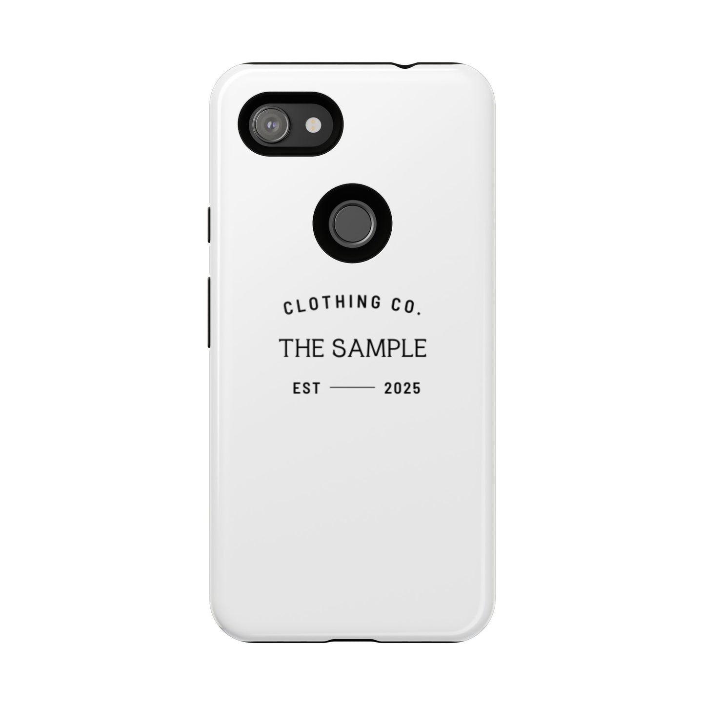 Durable Phone Case - “The Sample Clothing Co.” Design
