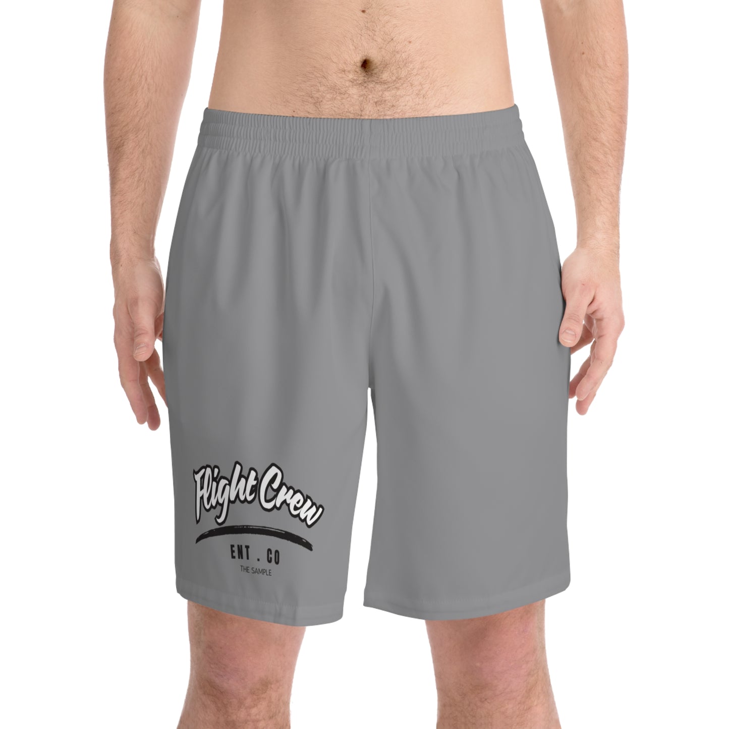 Men's Elastic Beach Shorts - "Flight Crew" Design