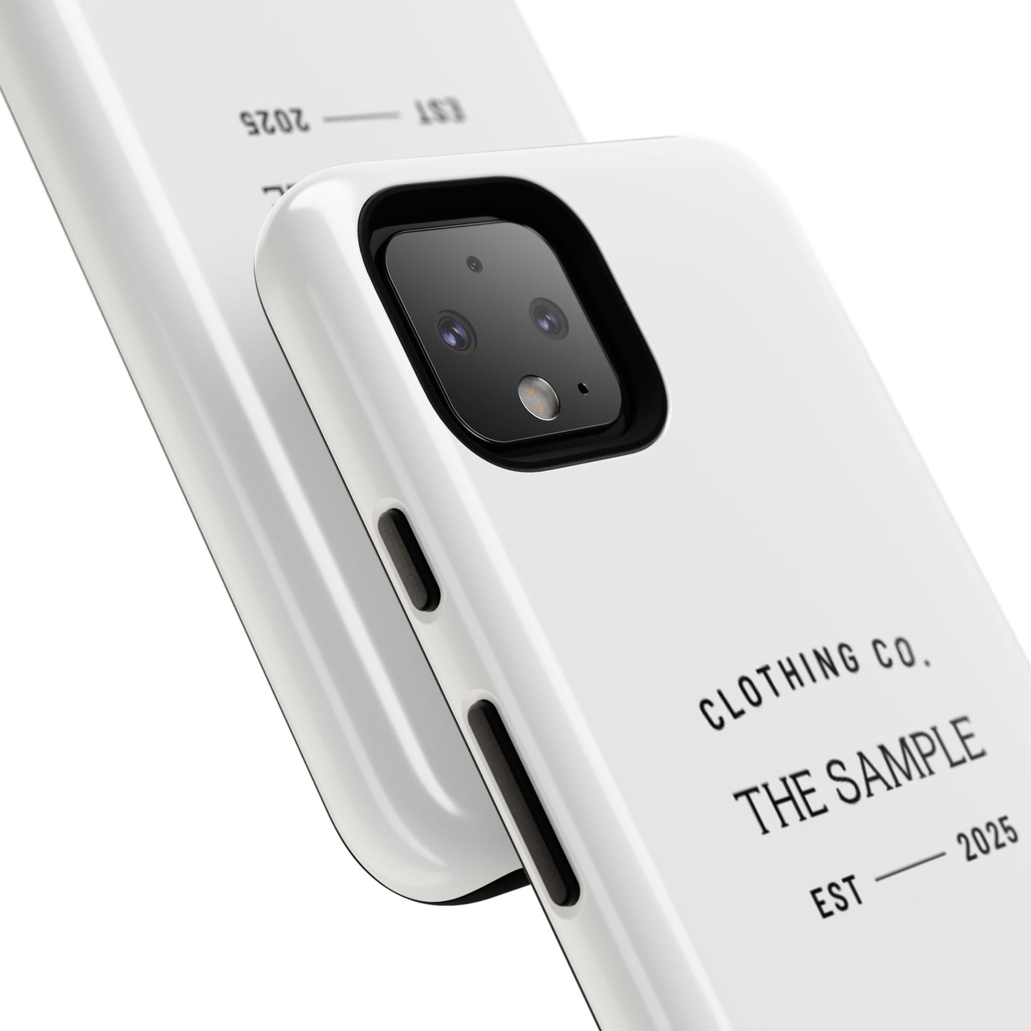 Durable Phone Case - “The Sample Clothing Co.” Design