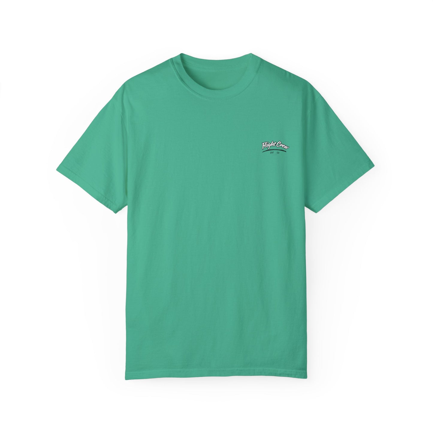 Casual Unisex Garment-Dyed T-Shirt - "Flight Crew" Design