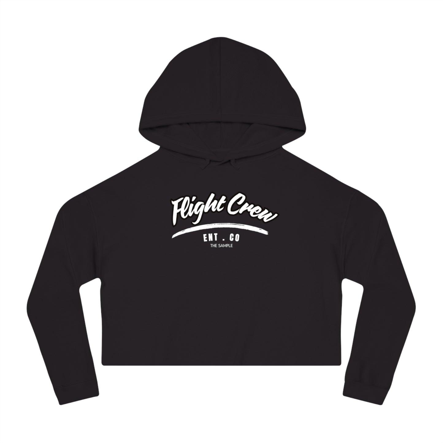 Women’s Cropped Hoodie - "Flight Crew" Design