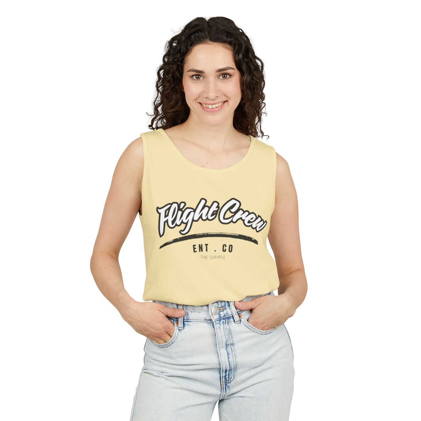 Unisex Garmented-Tank Top - "Flight Crew" Design