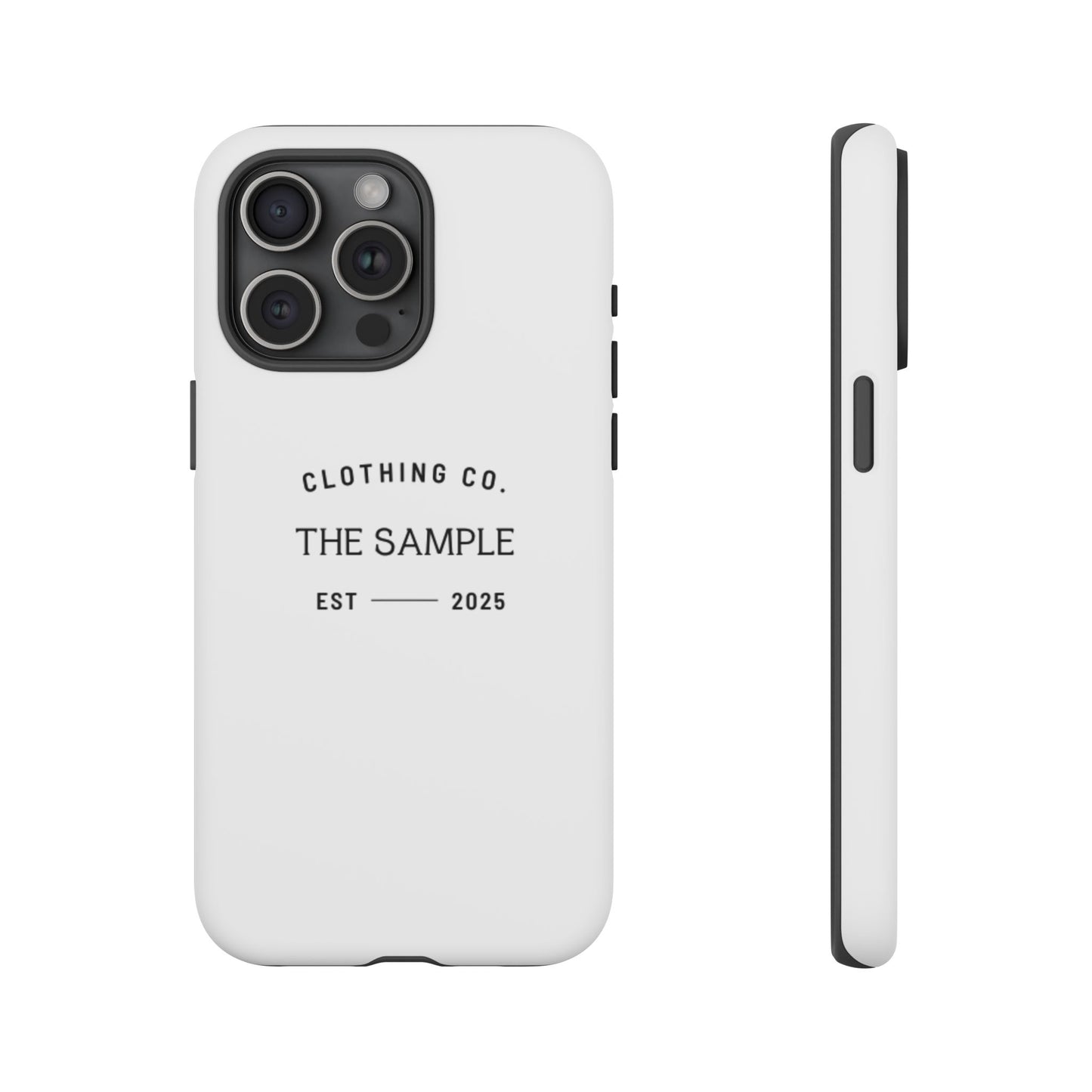 Durable Phone Case - “The Sample Clothing Co.” Design