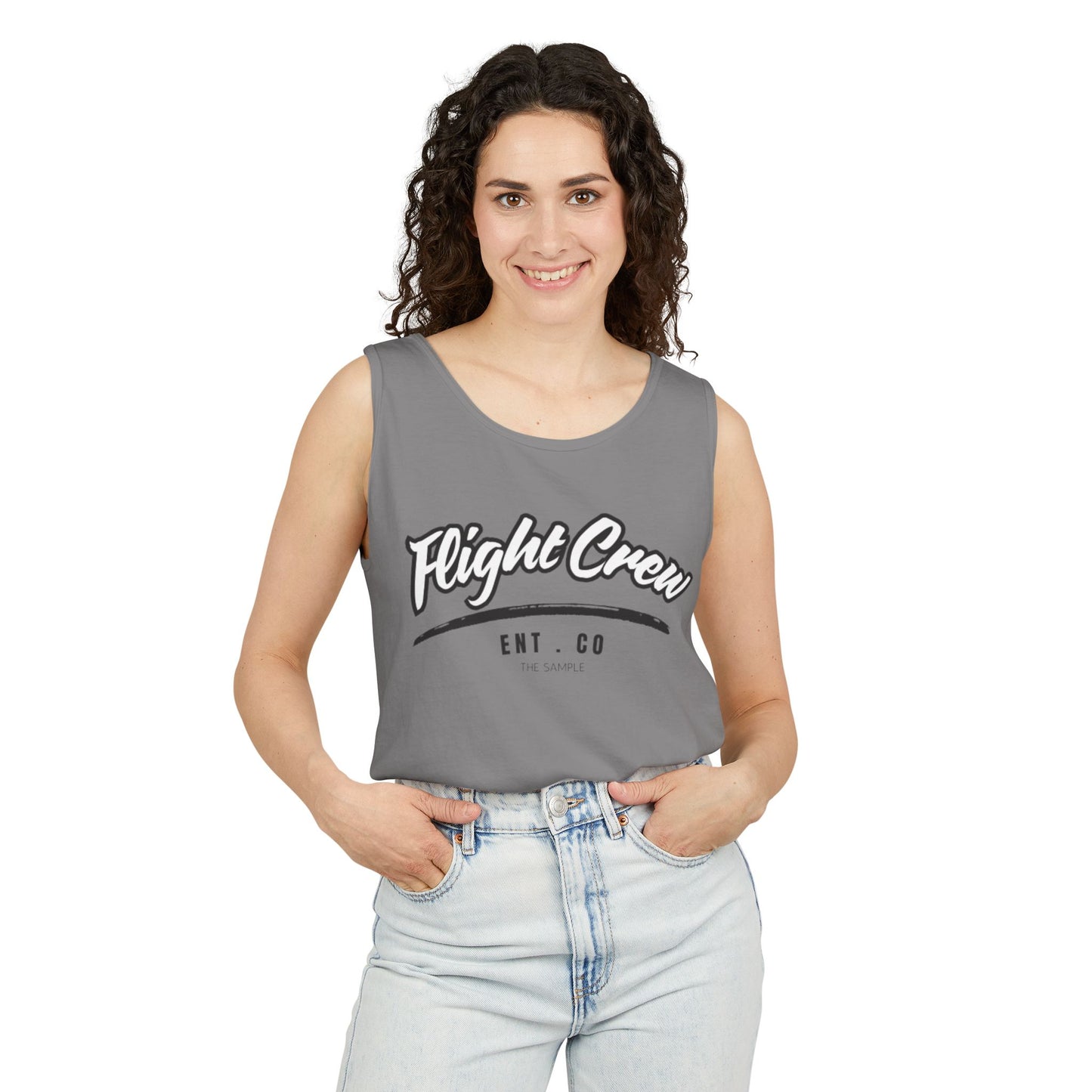 Unisex Garmented-Tank Top - "Flight Crew" Design